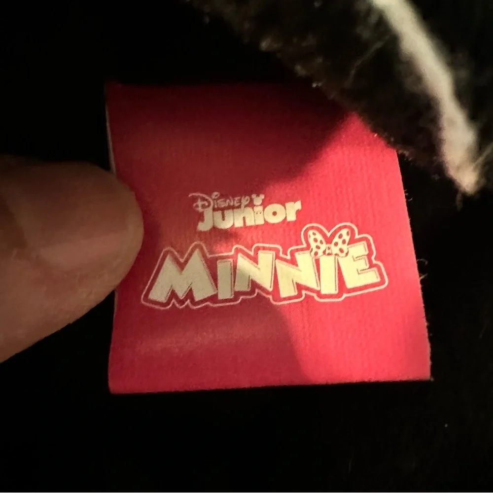 Disney Junior Minnie Mouse Pink and Black Knit Hat